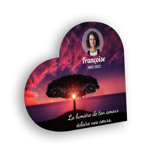 Plaque funéraire personnalisée, Sans pied, Avec image