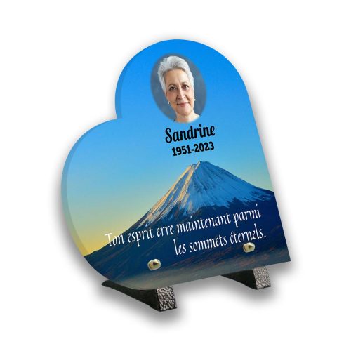 Plaque funéraire personnalisée, Avec pied, Avec image