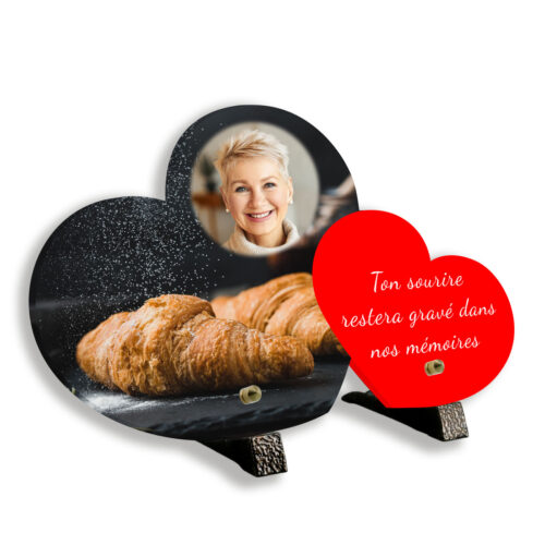 plaque funéraire personnalisée, Avec pied, Avec image