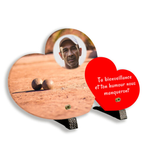 plaque funéraire personnalisée, Avec pied, Avec image