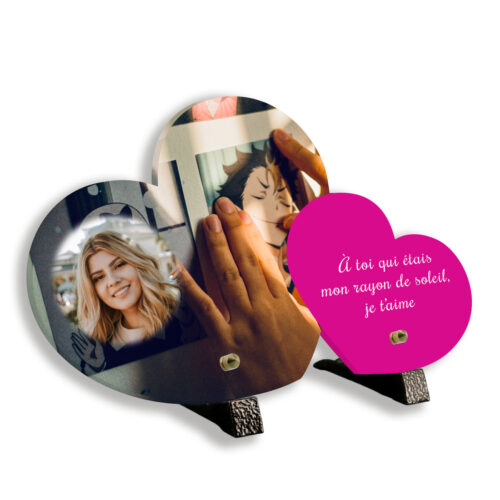 plaque funéraire personnalisée, Avec pied, Avec image