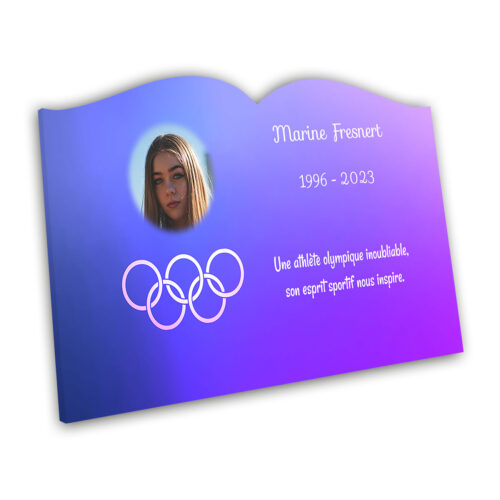 Plaque tombale personnalisée, Sans socle, Avec image