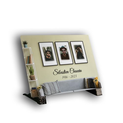 plaque pied Texte+photo petit rectangle.